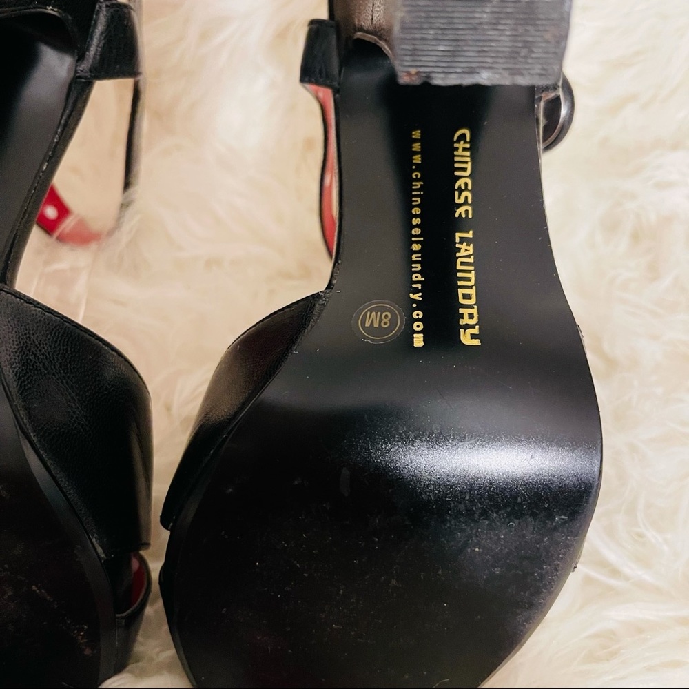 Chinese Laundry Criss Cross Peep Toe Heels - Picture 5 of 6
